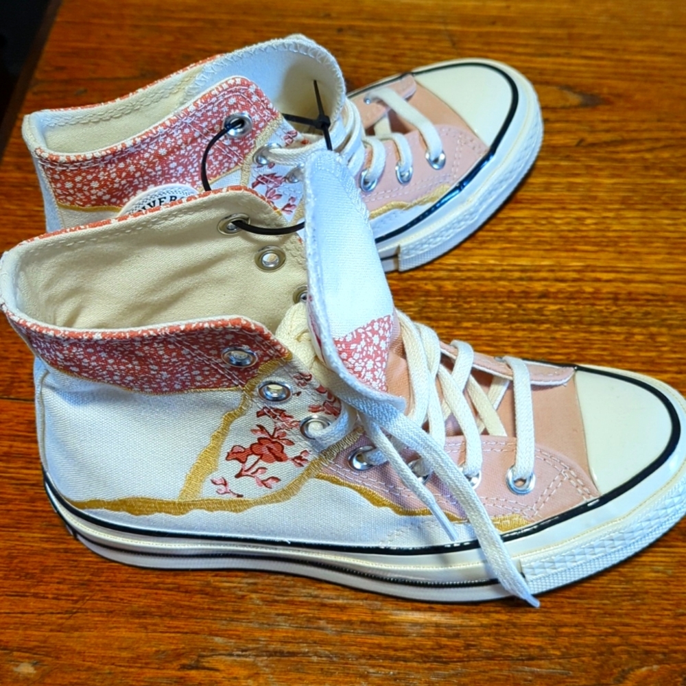 New Converse Chuck 70s Egret Golden Repair Multi High Tops Sneakers Shoes